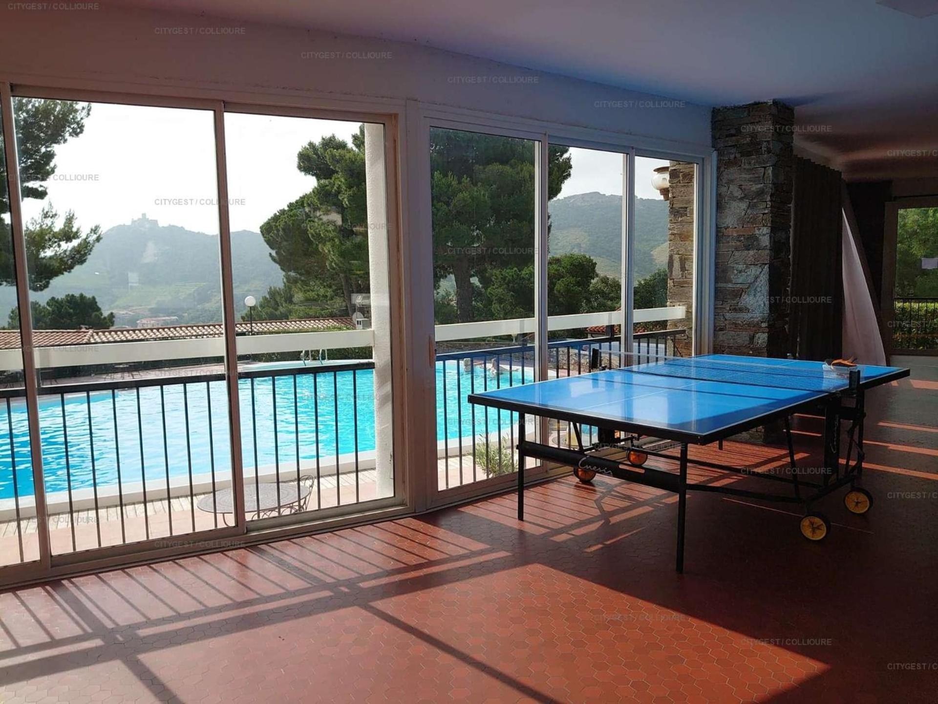 6AMB38-Villa avec terrasse dans résidence avec piscine commune Collioure Extérieur photo