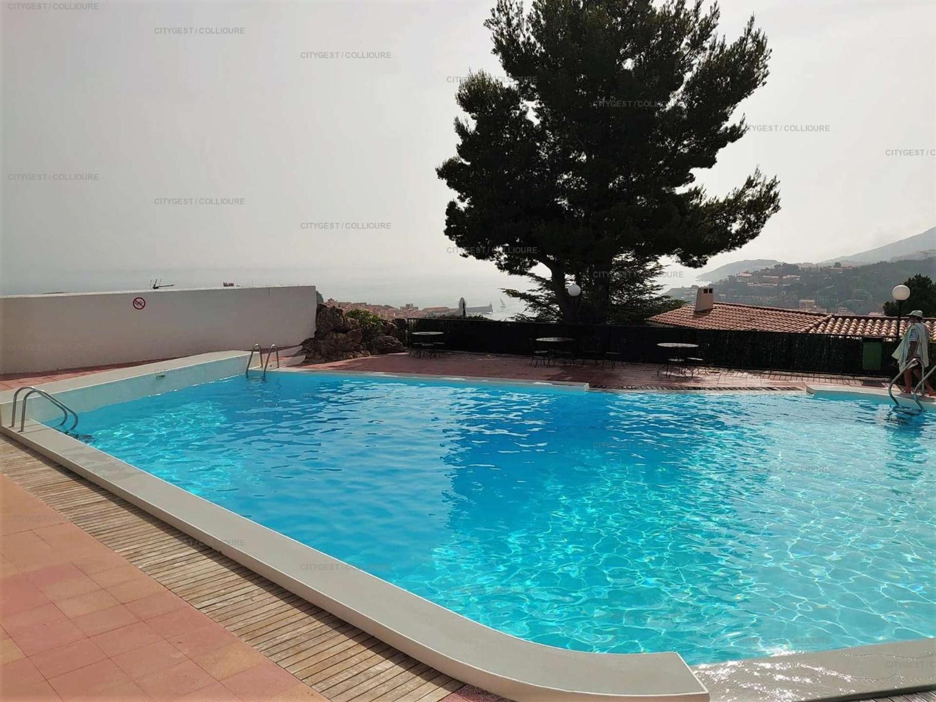 6AMB38-Villa avec terrasse dans résidence avec piscine commune Collioure Extérieur photo